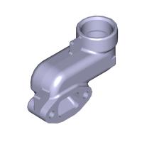 536.1213053 Патрубок отводящий охлаждающей жидкости