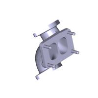 236БЕ-1008481 Патрубок кронштейн со шпильками