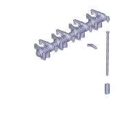 5340.1007090-01 Ось с коромыслом и стойками