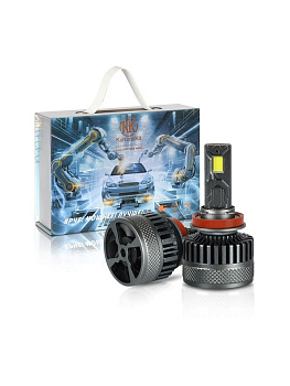 Лампы H11 светодиодные с охлаждением и контроллером 150W 10000Lm 6500K 12-24W IP68 K150-H11