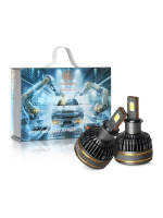 Лампы h3 светодиодные с охлаждением и контроллером 130W 9000Lm 6500K 12-24W IP68 K130-H3