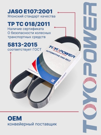 Ремень генератора Гранта Калина 2 с кондиционером