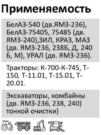 Элемент фильтрующий очистки топлива